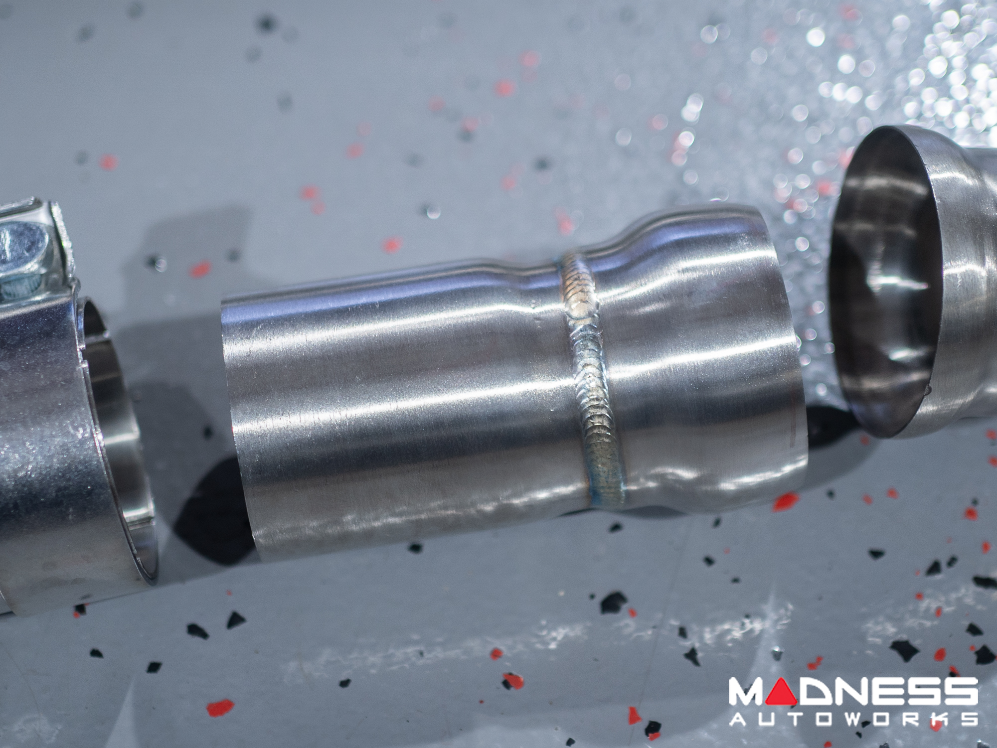 Jaguar F-TYPE Performance Exhaust System - MADNESS - 2.0L Turbo - Center Exit - Electronic Valve Design - Black Chrome Exhaust Tips